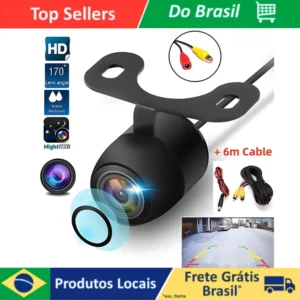Câmera de Ré Automotiva Universal à Prova d’Água com Visão Noturna