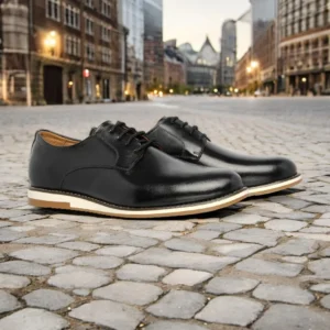 Sapatos Oxford masculinos em couro genuíno da linha Prime Comfort.