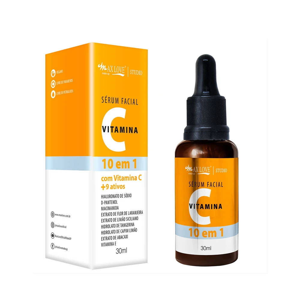 Sérum Facial Max Love com Vitamina C 10 em 1